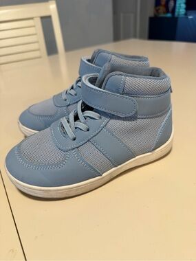 Light Blue Kids High-Top wrestling shoes size 13